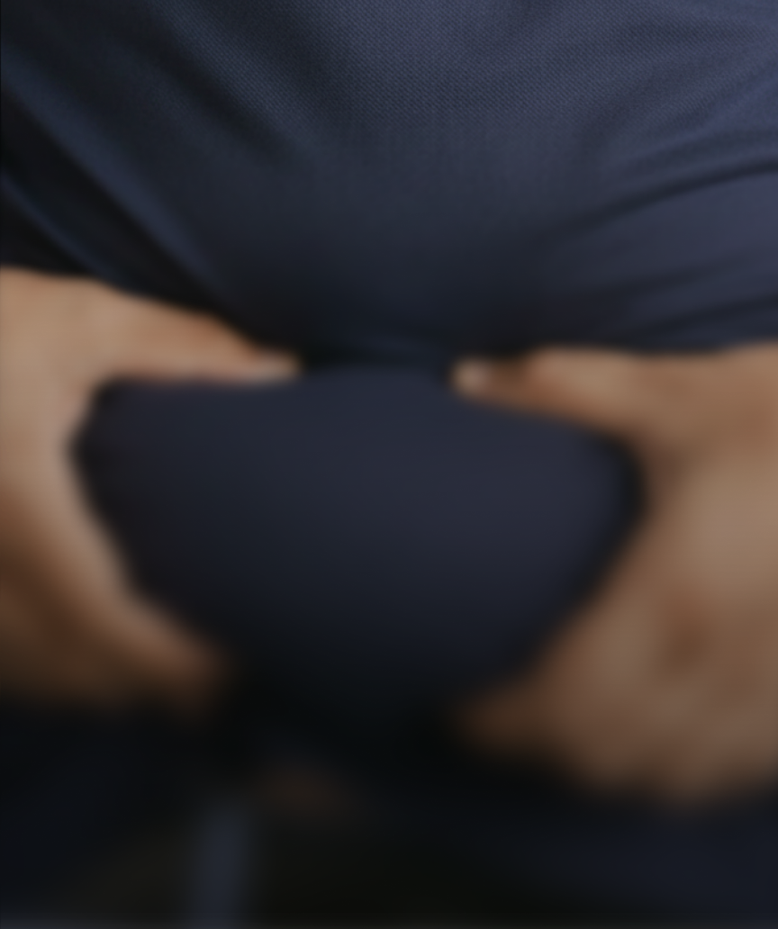 Man gaining weight around the middle
